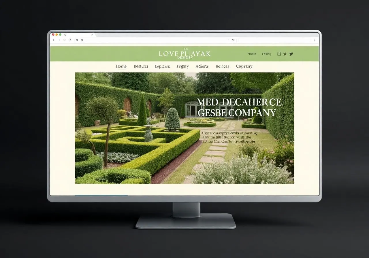 Bespoke Landscape Creations website preview