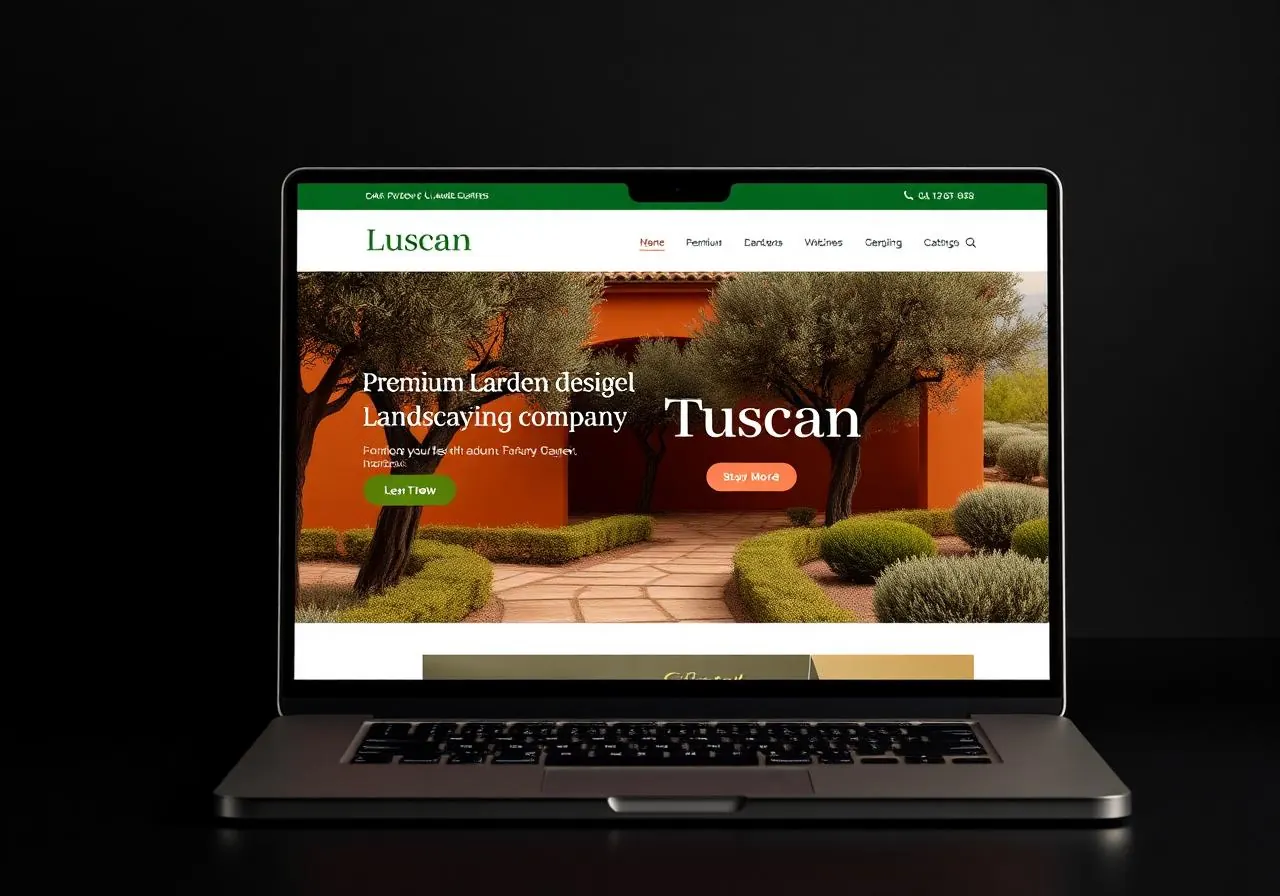 Tuscan Garden Forge website preview